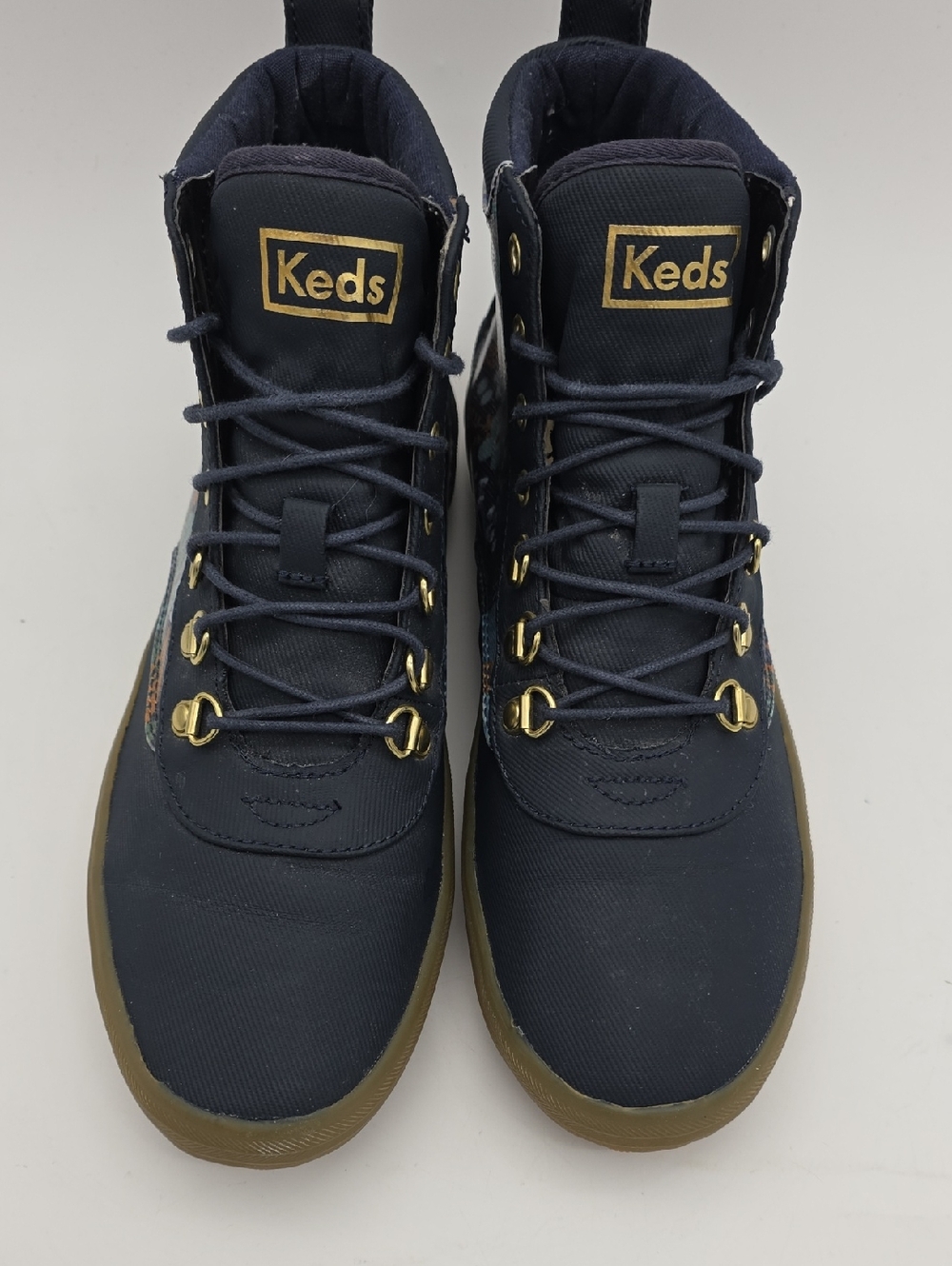 Keds x Rifle Paper Co. Scout Boots Navy Floral Size 9 Sneakers Shoeskey - Picture 2 of 10